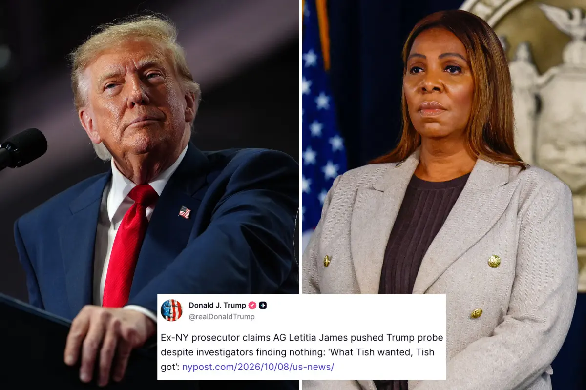 Trump shares NY Post exclusive about AG Letitia James whistleblower on Truth Social